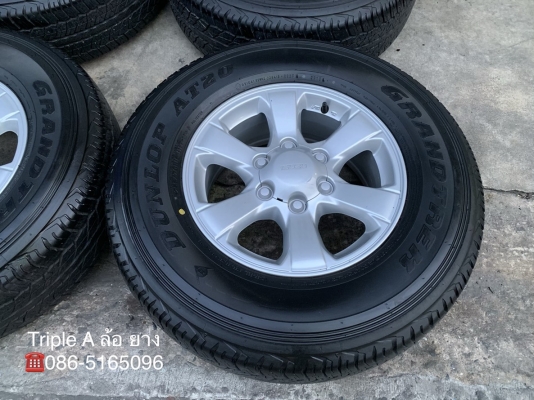 ล้อแม็กป้ายแดง ISUZU D-MAX Blue Power ขอบ 16 พร้อมยางใหม่ป้ายแดง 255-70-16 Dunlop ปี 18