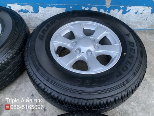 ล้อแม็กป้ายแดง ISUZU D-MAX Blue Power ขอบ 16 พร้อมยางใหม่ป้ายแดง 255-70-16 Dunlop ปี 18