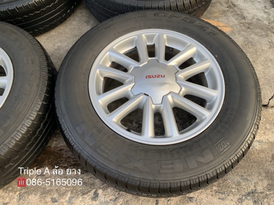 ล้อแม็ก ISUZU All New D-Max (ลายตะเกียบ) ขอบ 16 สีบอร์น พร้อมยาง 215-70-16 ปี 17 แม็กเดิม ไม่ดุ้ง ไม่คด