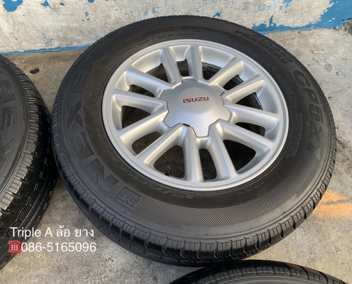 ล้อแม็ก ISUZU All New D-Max (ลายตะเกียบ) ขอบ 16 สีบอร์น พร้อมยาง 215-70-16 ปี 17 แม็กเดิม ไม่ดุ้ง ไม่คด