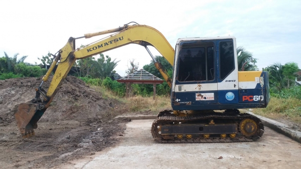 Komatsu Pc 60-6 ไฟฟ้าครบ เอกสารอินวอยซ์ เครื่องปั๊มดีไม่โหลด เอวแน่น ช่วงล่างดี พร้อมใช้งาน