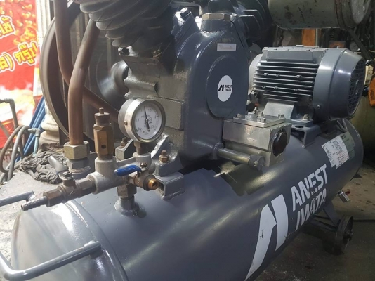 **ขายถูกๆ ปั้มลมมือสองจากญี่ปุ่น** Iwata 3 แรง ถัง 75 ลิตร ทดสอบเรียบร้อย ทุกระบบทำงานได้ดีครับ