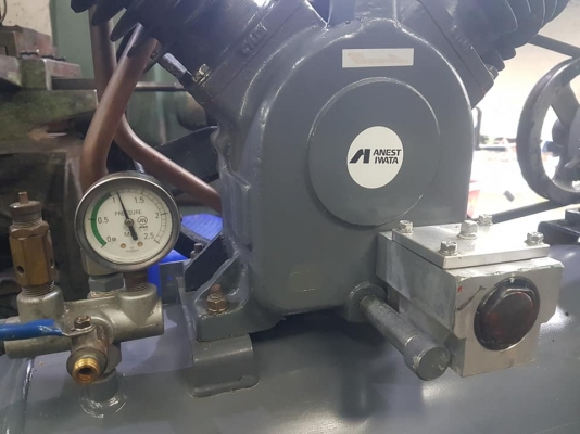 **ขายถูกๆ ปั้มลมมือสองจากญี่ปุ่น** Iwata 3 แรง ถัง 75 ลิตร ทดสอบเรียบร้อย ทุกระบบทำงานได้ดีครับ