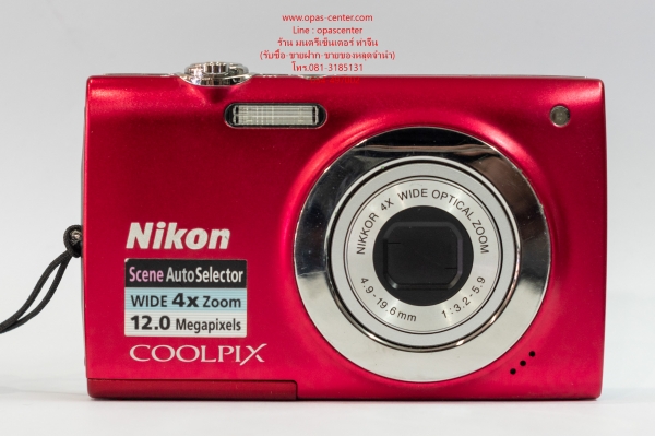กล้อง Nikon Coolpix S2500 สีแดง 12 GB เมม 4 GB สภาพดี ส่งฟรี กล้อง Nikon Coolpix S2500 สีแดง 12 GB เมม 4 GB สภาพดี ส่งฟรี