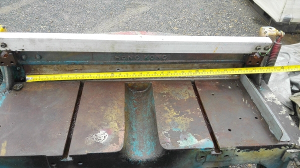 กรรไกรตัดแผ่นเท้าเหยียบ หน้ากว้าง 75 cm ตัดสังกะสี/อลูมิเนียม/เหล็กบาง สภาพสวยมีดคมพร้อมใช้