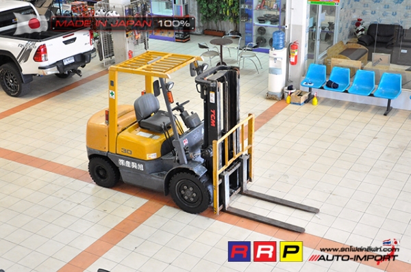 ขายรถโฟล์คลิฟท์มือสอง TCM รุ่น FD30Z5-32L77082 นำเข้าจากประเทศญี่ปุ่น 100\% ไม่เคยใช้งานในไทย ขายรถโฟล์คลิฟท์มือสอง TCM รุ่น FD30Z5-32L77082 นำเข้าจากประเทศญี่ปุ่น 100\% ไม่เคยใช้งานในไทย