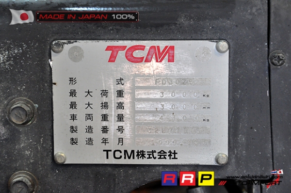 ขายรถโฟล์คลิฟท์มือสอง TCM รุ่น FD30Z5-32L77082 นำเข้าจากประเทศญี่ปุ่น 100\% ไม่เคยใช้งานในไทย ขายรถโฟล์คลิฟท์มือสอง TCM รุ่น FD30Z5-32L77082 นำเข้าจากประเทศญี่ปุ่น 100\% ไม่เคยใช้งานในไทย