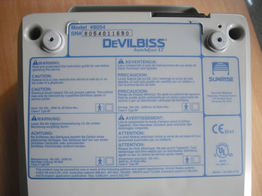 เครื่องช่วบหายใจผู้ป่วย SUNRISE รุ่น 8054 เครื่องช่วบหายใจผู้ป่วย SUNRISE รุ่น 8054