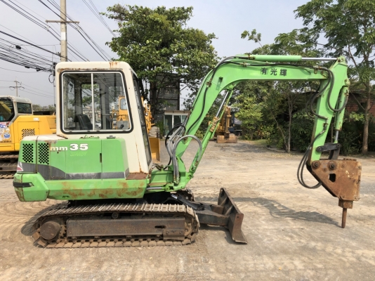 ขาย รถแม็คโคร MITSUBISHI MM35 พร้อมหัวกระแทก พร้อมใช้งาน นำเข้าเองจากประเทศญี่ปุ่น ติดต่อ 063-9316985 ID LINE : 0639316985 ครับ