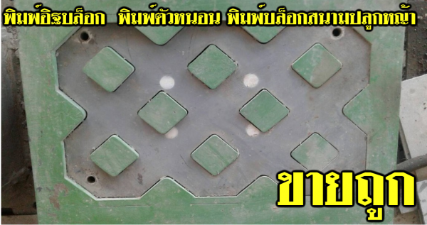 ขายเครื่องอัดอิฐบล็อค พิมพ์ แบบรั่วคาวบอย แบบขอบคันกั้นถนน