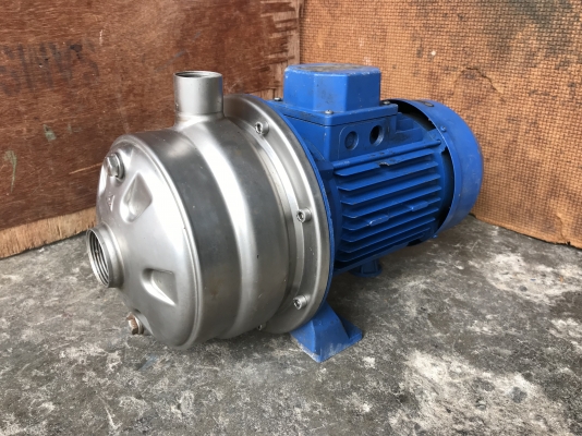 ขายปั๊มน้ำหอยโข่งหัวสแตนเลส 2ใบพัด Ebara 2HP. 380V Made in Italy สภาพสวย หมุนนิ่ม พร้อมใช้งาน