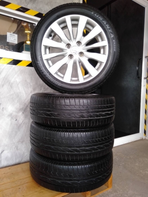 ล้อแม็กเก๋งซูซูกิ 4รู100 ขอบ16 พร้อมยาง ชุด 4ล้อ