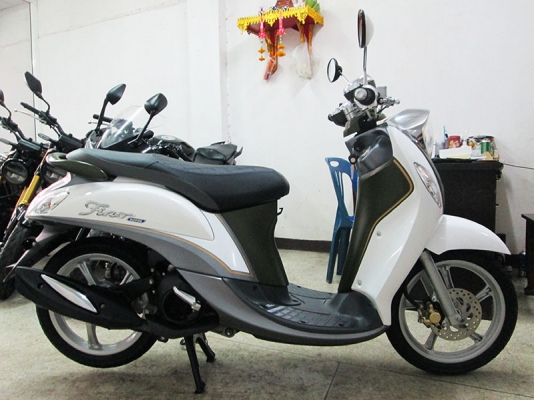 (โอนฟรี) ขาย Yamaha New Fino 125I ตัว TOP ล้อแม้ก ไมล์แท้ 4010 กม รถหัวฉีดประหยัดน้ำมัน