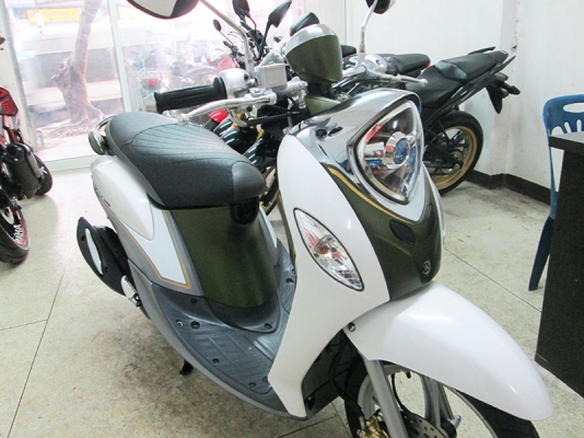 (โอนฟรี) ขาย Yamaha New Fino 125I ตัว TOP ล้อแม้ก ไมล์แท้ 4010 กม รถหัวฉีดประหยัดน้ำมัน
