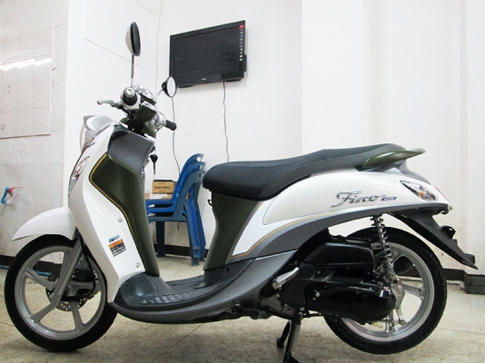 (โอนฟรี) ขาย Yamaha New Fino 125I ตัว TOP ล้อแม้ก ไมล์แท้ 4010 กม รถหัวฉีดประหยัดน้ำมัน