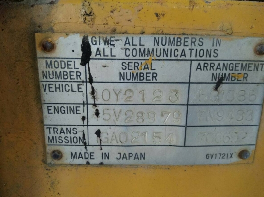 ขายด่วนรถตักเอวอ่อนCAT=910 ปี48