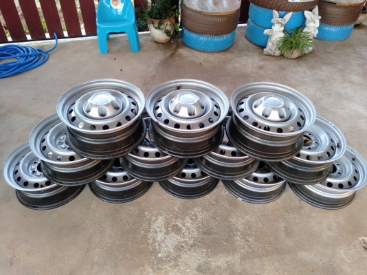 ล้อกระทะอีซูซุ ถอดป้ายแดง ขอบ15 6รู139.7 ชุด 4วง