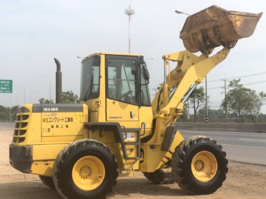 ขายรถตักล้อยาง KOMATSU WA100-3 นำเข้าเองจากญี่ปุ่น สภาพสวยพร้อมใช้
