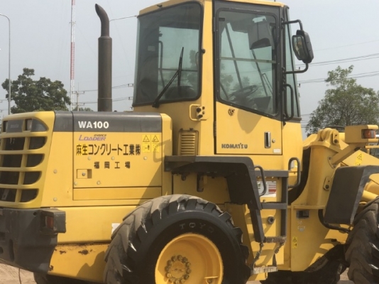 ขายรถตักล้อยาง KOMATSU WA100-3 นำเข้าเองจากญี่ปุ่น สภาพสวยพร้อมใช้