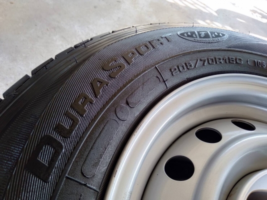 ล้อกระทะอีซูซุ ถอดป้ายแดง ขอบ15 6รู139.7 พร้อมยาง\%กู้ดเยียร์ สวยๆ ชุด 4ล้อ