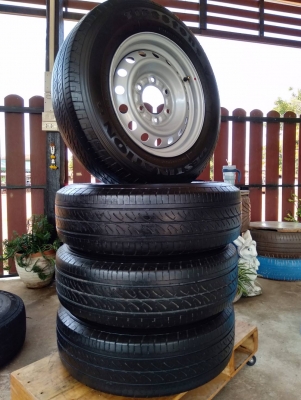 ล้อกระทะอีซูซุ ถอดป้ายแดง ขอบ15 6รู139.7 พร้อมยาง\% ไฟร์สโตน สวยๆ ชุด 4ล้อ ล้อกระทะอีซูซุ ถอดป้ายแดง ขอบ15 6รู139.7 พร้อมยาง\% ไฟร์สโตน สวยๆ ชุด 4ล้อ