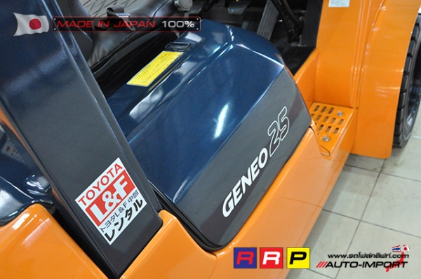 ขายรถโฟล์คลิฟท์มือสอง TOYOTA รุ่น 7FD25-15805 นำเข้าจากประเทศญี่ปุ่น 100\% ไม่เคยใช้งานในไทย ขายรถโฟล์คลิฟท์มือสอง TOYOTA รุ่น 7FD25-15805 นำเข้าจากประเทศญี่ปุ่น 100\% ไม่เคยใช้งานในไทย