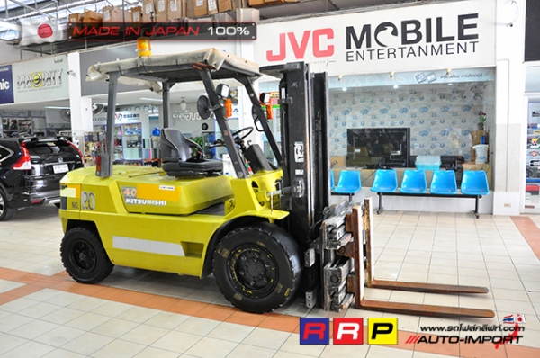 ขายรถโฟล์คลิฟท์มือสอง MITSUBISHI รุ่น FD40-F19A-51938 นำเข้าจากประเทศญี่ปุ่น 100\% ไม่เคยใช้งานในไทย