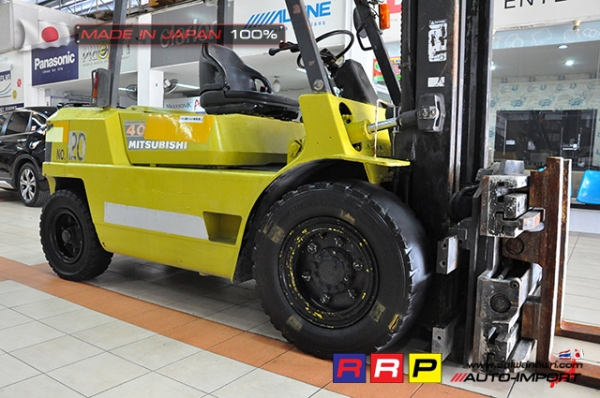 ขายรถโฟล์คลิฟท์มือสอง MITSUBISHI รุ่น FD40-F19A-51938 นำเข้าจากประเทศญี่ปุ่น 100\% ไม่เคยใช้งานในไทย