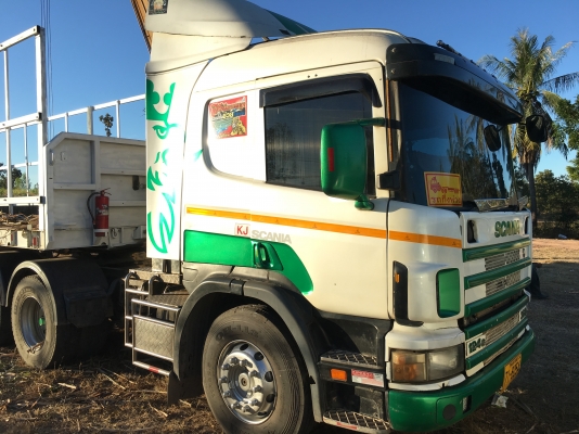 ขายหัวลาก scania 360 พร้อมหางพื้นเรียบ
