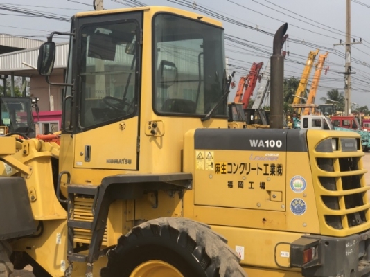 ขายรถตักล้อยาง KOMATSU WA100-3 นำเข้าเองจากญี่ปุ่น สภาพสวยพร้อมใช้ มีVDOการทำงานครับ