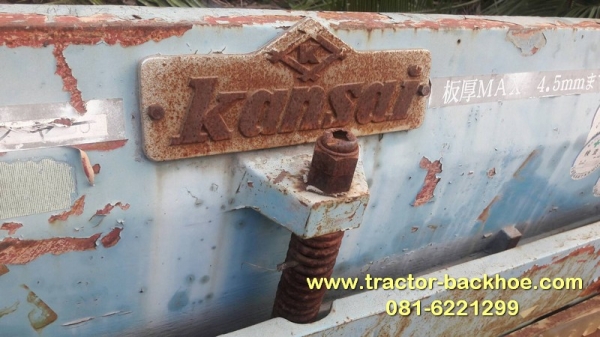 ขายตามสภาพ เครื่องตัดเหล็ก เก่าญี่ปุ่น นำเข้า ไฟ 200 โวลท์ 3 เฟส ยี่ห้อ kansai กว้าง 2.40 เมตร