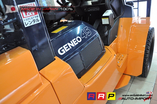 ขายรถโฟล์คลิฟท์มือสอง TOYOTA รุ่น 7FG45-50456 นำเข้าจากประเทศญี่ปุ่น 100\% ไม่เคยใช้งานในไทย