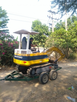 รถแบคโฮ KOMATSU PC15-6 รถเก่านอกนำเข้า ยังไม่เคยใช้งานในไทย ชม.การทำงาน 2000+ ชม. รถสวยสภาพดี เทียบเท่า 20 เร็วแรง ไม่โหลด พร้อมใช้งาน มีเอกสารใบอินวอยซ์ มี VDO การทำงานให้ชม