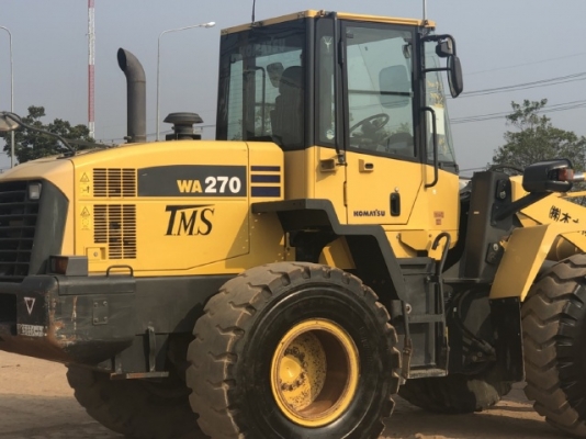 ขายรถตักล้อยาง KOMATSU WA270-6 นำเข้าเองจากญี่ปุ่น สภาพสวยพร้อมใช้ มีVDOการทำงานครับ
