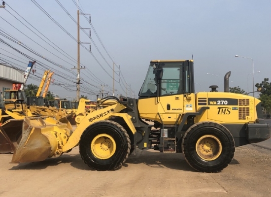 ขายรถตักล้อยาง KOMATSU WA270-6 นำเข้าเองจากญี่ปุ่น สภาพสวยพร้อมใช้ มีVDOการทำงานครับ