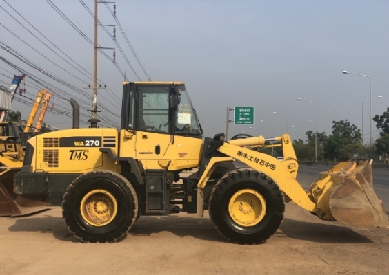 ขายรถตักล้อยาง KOMATSU WA270-6 นำเข้าเองจากญี่ปุ่น สภาพสวยพร้อมใช้ มีVDOการทำงานครับ