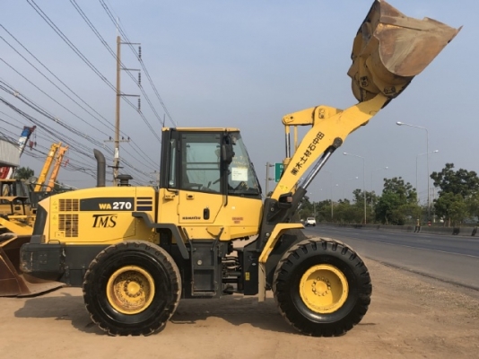 ขายรถตักล้อยาง KOMATSU WA270-6 นำเข้าเองจากญี่ปุ่น สภาพสวยพร้อมใช้ มีVDOการทำงานครับ