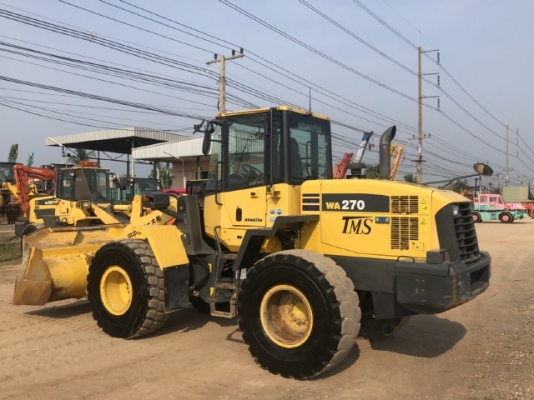 ขายรถตักล้อยาง KOMATSU WA270-6 นำเข้าเองจากญี่ปุ่น สภาพสวยพร้อมใช้ มีVDOการทำงานครับ