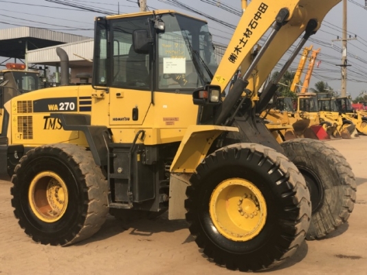 ขายรถตักล้อยาง KOMATSU WA270-6 นำเข้าเองจากญี่ปุ่น สภาพสวยพร้อมใช้ มีVDOการทำงานครับ