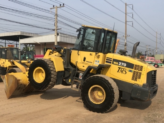 ขายรถตักล้อยาง KOMATSU WA270-6 นำเข้าเองจากญี่ปุ่น สภาพสวยพร้อมใช้ มีVDOการทำงานครับ