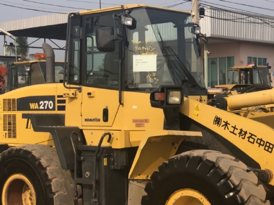 ขายรถตักล้อยาง KOMATSU WA270-6 นำเข้าเองจากญี่ปุ่น สภาพสวยพร้อมใช้ มีVDOการทำงานครับ