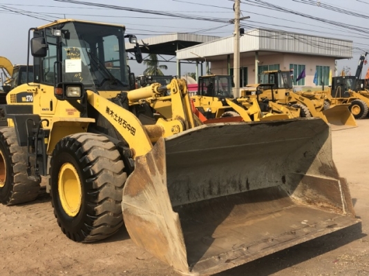 ขายรถตักล้อยาง KOMATSU WA270-6 นำเข้าเองจากญี่ปุ่น สภาพสวยพร้อมใช้ มีVDOการทำงานครับ