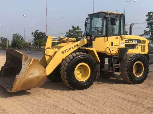 ขายรถตักล้อยาง KOMATSU WA270-6 นำเข้าเองจากญี่ปุ่น สภาพสวยพร้อมใช้ มีVDOการทำงานครับ