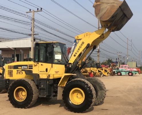 ขายรถตักล้อยาง KOMATSU WA270-6 นำเข้าเองจากญี่ปุ่น สภาพสวยพร้อมใช้ มีVDOการทำงานครับ