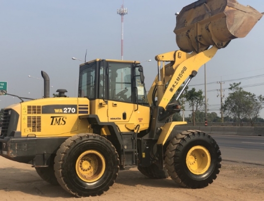 ขายรถตักล้อยาง KOMATSU WA270-6 นำเข้าเองจากญี่ปุ่น สภาพสวยพร้อมใช้ มีVDOการทำงานครับ