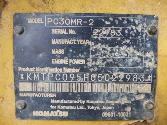 มาใหม่ ถึงไทยแล้วคับ KOMATSU PC 30MR-2 จากญี่ปุ่น สวยมาก โทร.090-986-2521 อ๊อบ