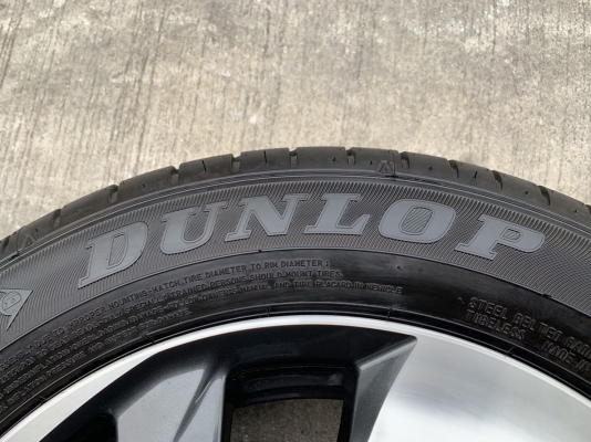 ล้อแม็กป้ายแดง 4รู100 Honda Mobilio ขอบ 15 พร้อมยางป้ายแดง Dunlop ปี 18 ดอกเต็ม