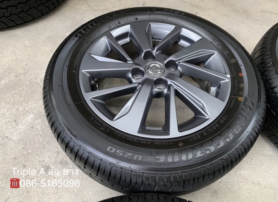 ล้อแม็กป้ายแดง Nissan Almera Sportech ขอบ 15 พร้อมยางป้ายแดง Bridgestone 185-65-15 ปี 18 สวยกริ๊บ