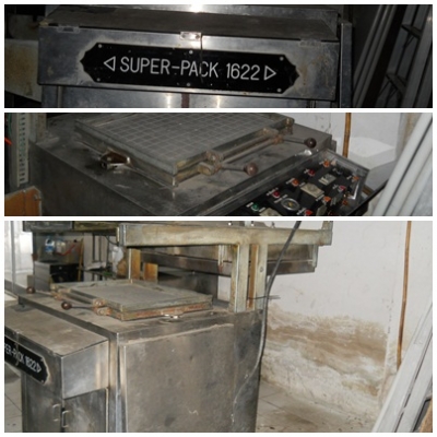 เครื่องขึ้นรูปพลาสติก หน้า 18 นิ้ว+เครื่องบลิสเตอร์แพ็ค