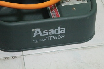 เครื่องทดสอบรอยรั่ว Test pump ASADA รุ่น TP50S พร้อมใช้งานครับ